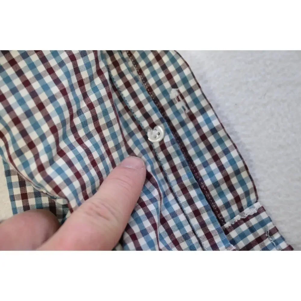 J Crew Dress Shirt Long Sleeve Casual Plaid Button Up Mens Sz‎ Large